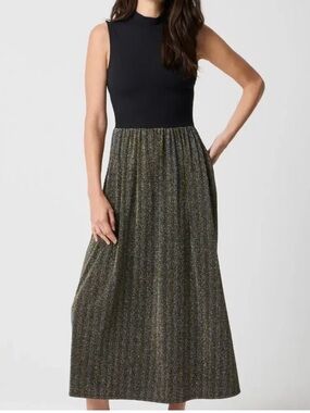 J Crew Factory Mockneck Mixed Media Sparkle Dress Women's Size XSmall